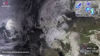 Роскосмос показал циклон с орбиты, вызвавший наводнение в Дагестане