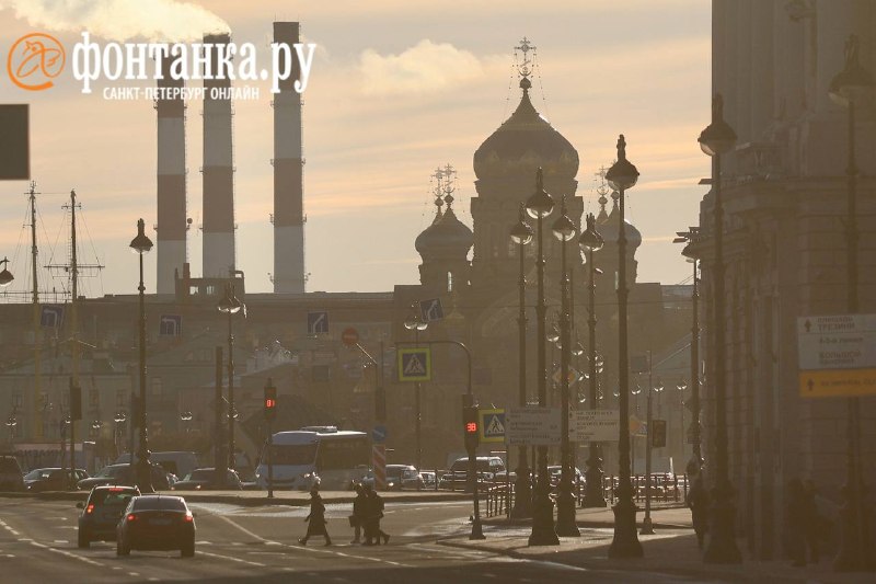 Весенний дождь и +13 градусов в Санкт-Петербурге