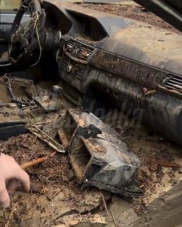 Как выглядят машины после потопа в Дагестане