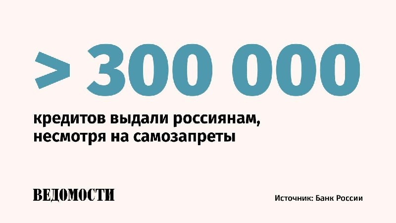 ЦБ выявил 309 тысяч нарушений выдачи кредитов после введения самозапрета