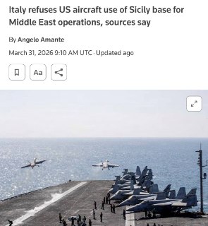 Италия запретила американским военным самолетам посадку на своей базе