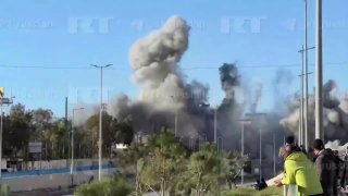 Взрыв в жилом доме в Бейруте после прилёта израильской ракеты