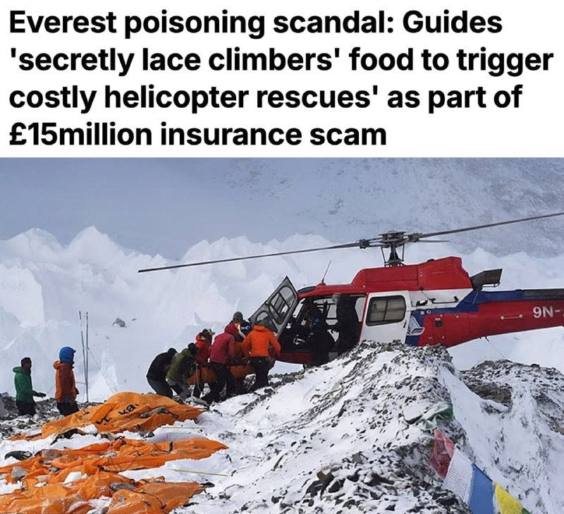 Гиды-аферисты на Эвересте заработали £15 млн на подставных эвакуациях туристов