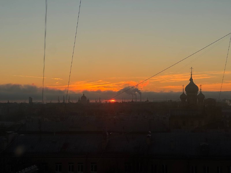 Весенний закат сегодня