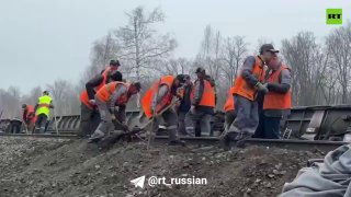 Движение поездов в Ульяновской области восстановят после опрокидывания вагонов