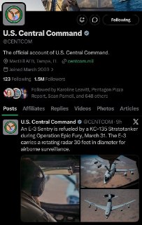 Молчание CENTCOM после сообщения о сбитом F-15E над Ираном