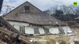 Дома смыты паводком в Дербентском районе Дагестана