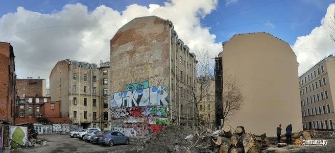 Снос киногаражей на Каменноостровском проспекте в Петербурге