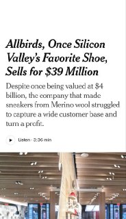 Акции Allbirds упали на 99% после IPO