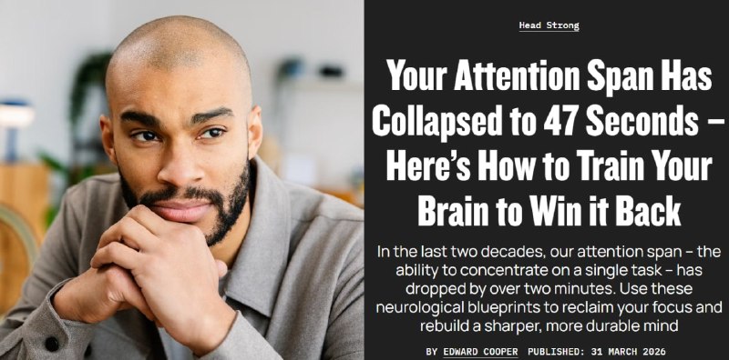 Внимание людей сократилось до 47 секунд: учёные и советы по восстановлению