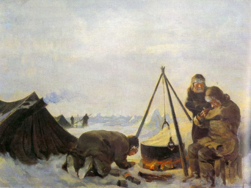 Герои картин — тоже люди: история художника на льдине