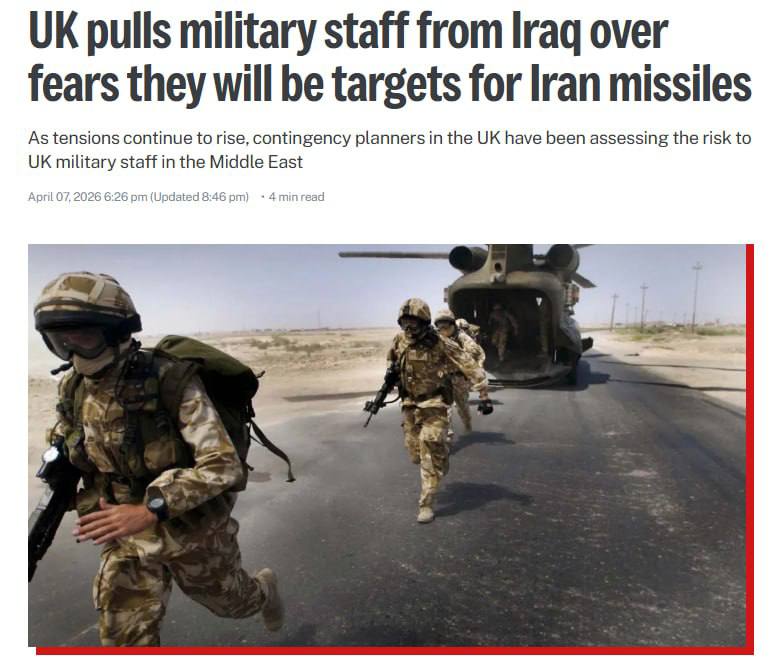Великобритания вывела войска из Ирака из-за угроз со стороны Ирана