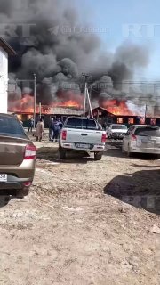 Пожар в поликлинике в Иркутской области: всех эвакуировали
