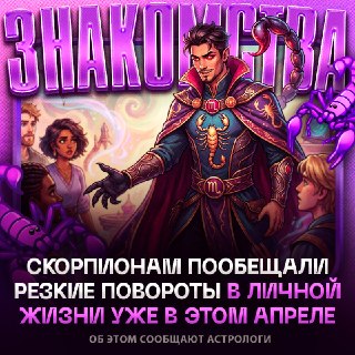 Астрологи предрекают судьбоносные перемены в жизни Скорпионов в апреле