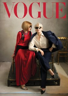 Мерил Стрип и Анна Винтур на обложке Vogue
