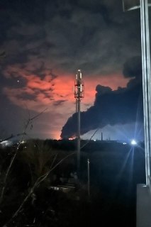 Последствия ночной атаки обломков-камикадзе в Гуково