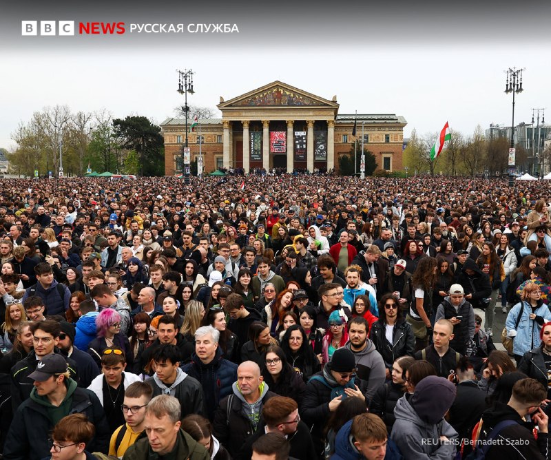 Протесты в Будапеште против премьера Орбана перед выборами