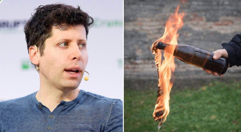 Коктейль Молотова брошен в дом гендиректора OpenAI