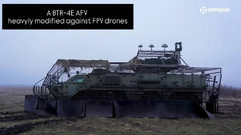 БТР-4Е «Буцефал» с усиленной защитой от дронов поступил на вооружение бригады Нацгвардии Украины