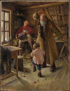 Картина Антонины Ржевской «Веселая минутка»: история о простом счастье