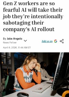 Зумеры саботируют внедрение ИИ в компаниях