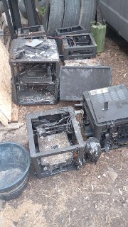 Пожар в мастерской Интербригады в Донецке: пострадали люди и техника