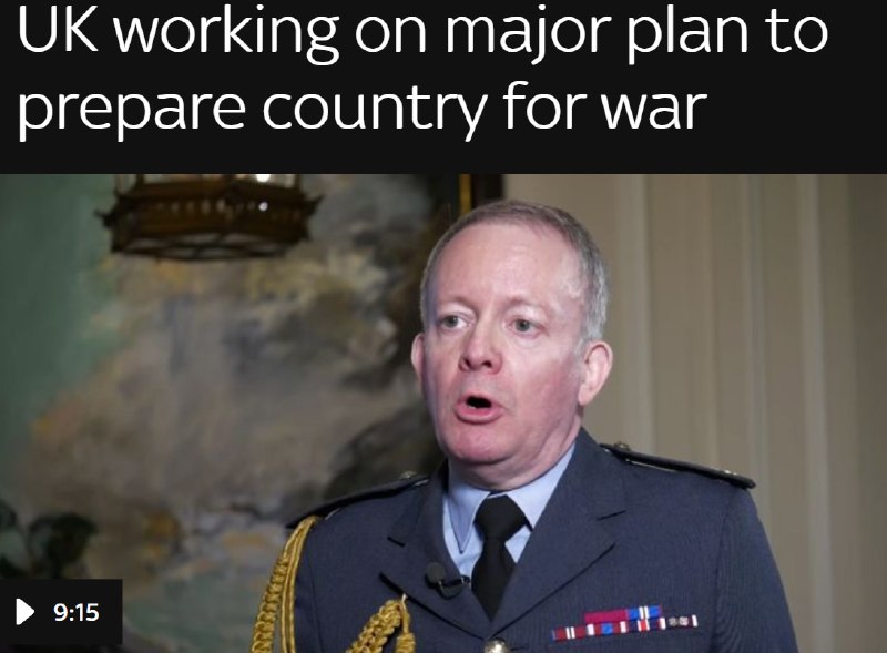 Британия готовит план перевода страны на военные рельсы