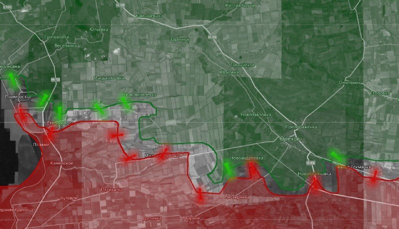 Боевые действия на Запорожском направлении: удары БПЛА и позиционные бои