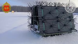 Испытания НРТК «Курьер» с противодроновой защитой