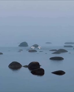 Видео дня: танец лебедей на Финском заливе
