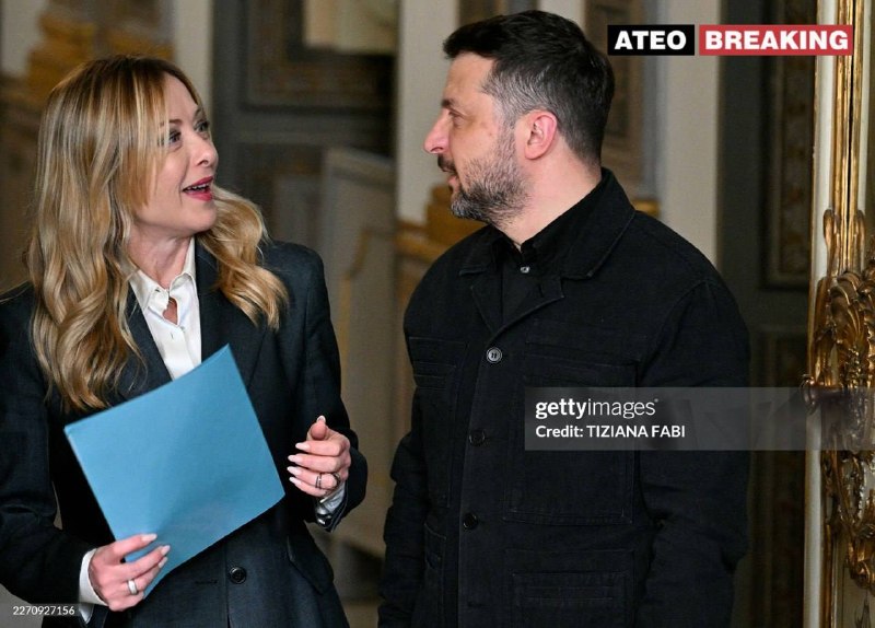 Зеленский встретился в Италии с Мелони