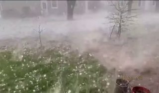 Крупный град в Индиане вызвал материальный ущерб