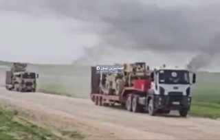 В сети появилось видео вывода армии США из базы в Сирии