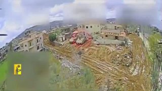 Хезболла показала атаку на израильскую БМП Namer с помощью FPV-дрона