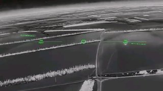 Кадры налётов беспилотников Украины на объекты в Крыму