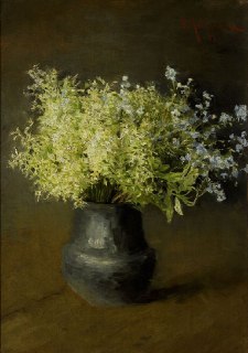 О картине Исаака Левитана «Лесные фиалки и незабудки»