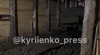 Украинская подземная база с укрытиями для техники