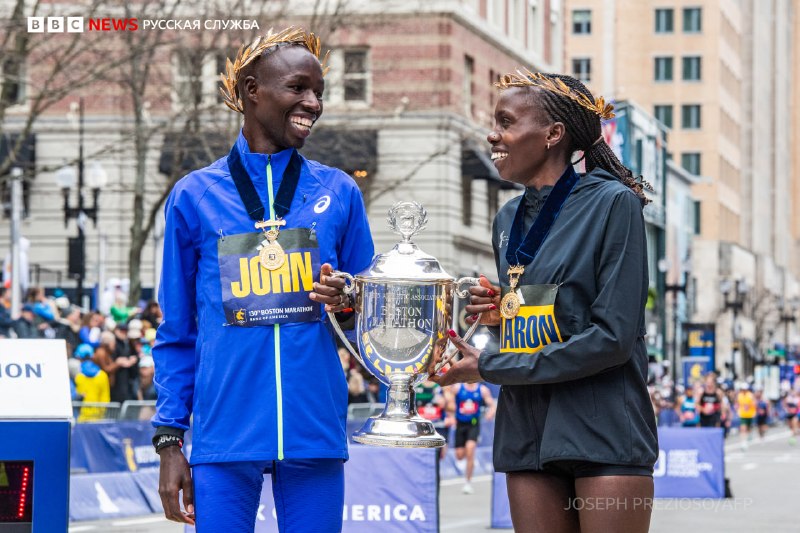 Корир установил рекорд Бостонского марафона