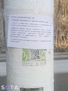 В новосибирском Академгородке появились цитаты из Конституции о свободе СМИ