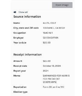 Стрелок задержан: ФБР нашло чек о пожертвовании в пользу Камалы Харрис