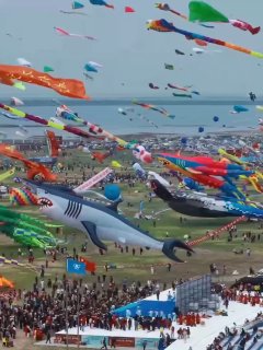 В Китае прошел международный фестиваль воздушных змеев