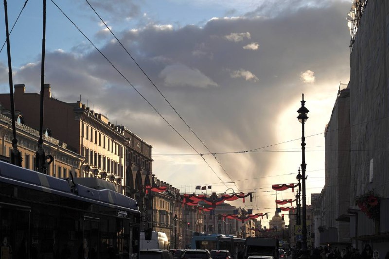 Закат в Санкт-Петербурге