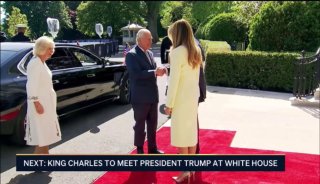 Президент США встретил королевскую чету Великобритании