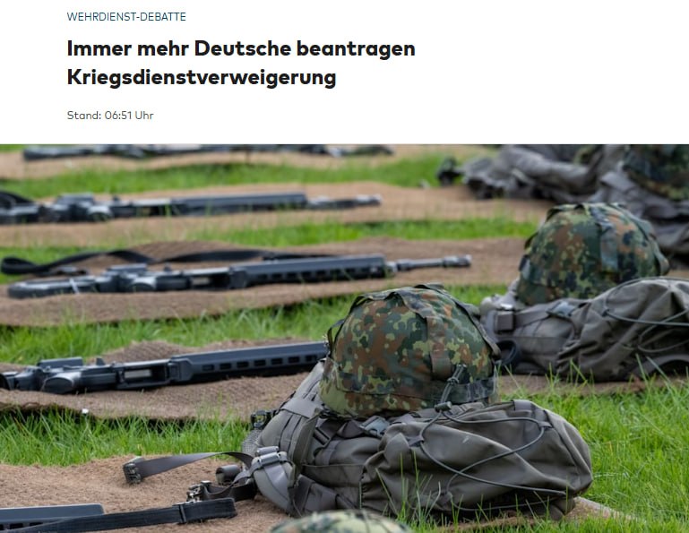 В Германии резко выросло число отказов от военной службы