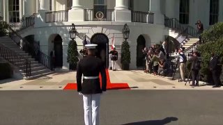 Президент Трамп и первая леди Мелания приветствуют короля Карла III и королеву Камиллу в Вашингтоне