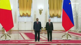 Владимир Путин проводит переговоры с президентом Конго Дени Сассу-Нгессо