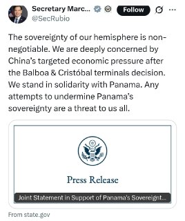 Конфликт вокруг Панамского канала: США и страны Латинской Америки выступили против китайского влияния