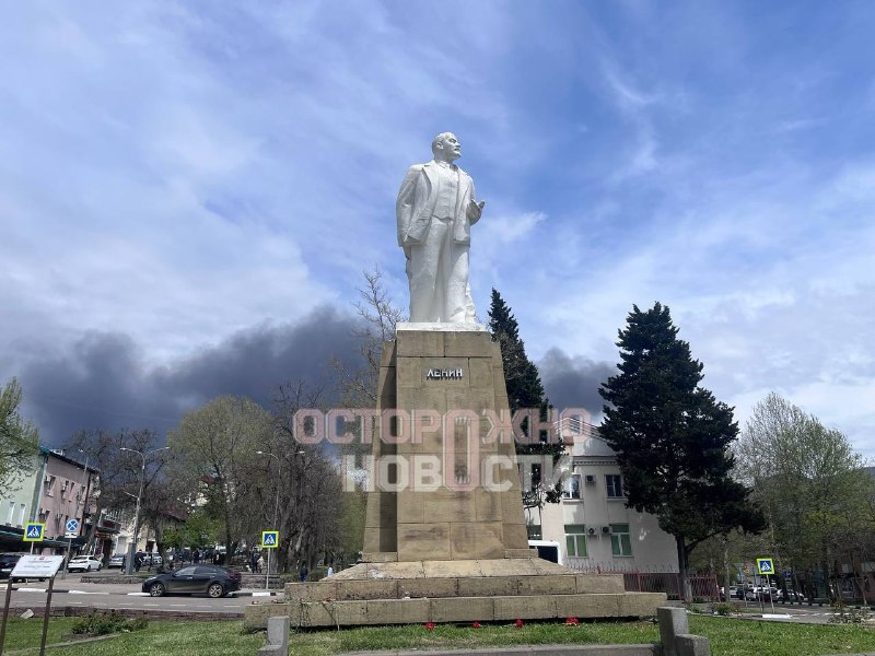 В Туапсе продолжаются проблемы с водой и светом после пожара на газовой станции