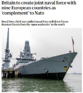 Британия создаёт совместные военно-морские силы с девятью странами Европы